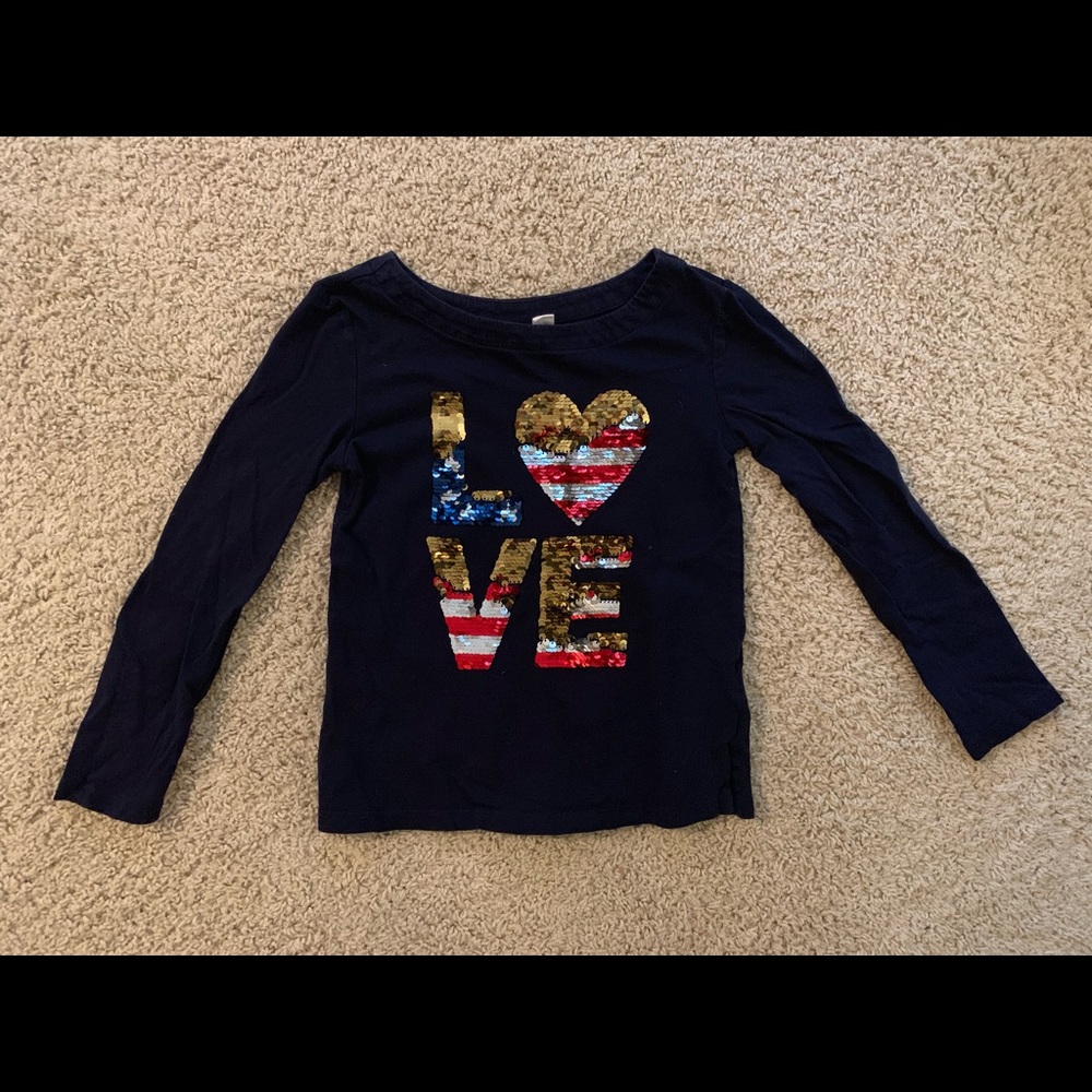 GAP Kids Patriotic Flippy Shirt